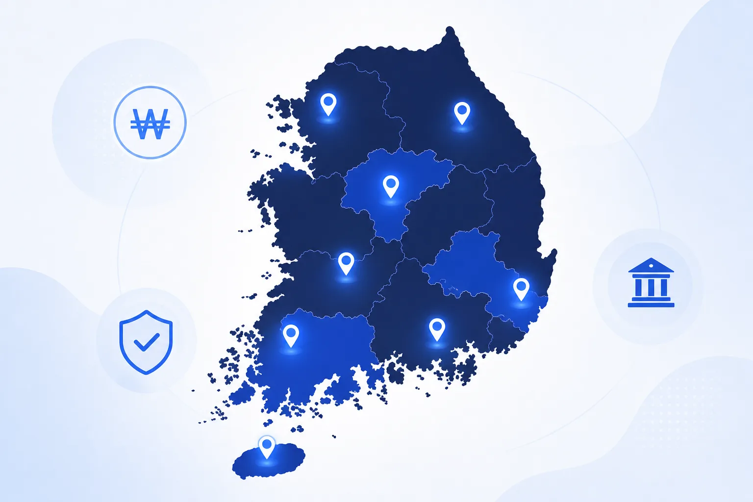 전국 등록대부업체 지역 분포 지도